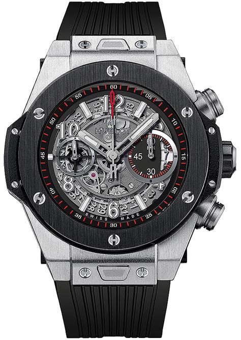 hublot big bang unico 45mm 411.nm.1170.rx|Hublot titanium chronograph.